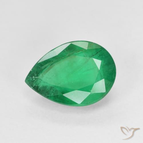 2.53ct 天然 中绿色 翠, 梨形, SI-I1