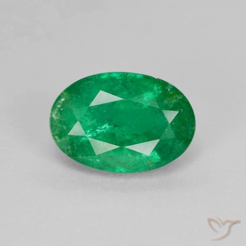 1.68ct 天然 中绿色 翠, 椭圆形, SI-I1