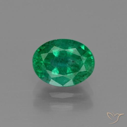 1.55ct 天然 中绿色 翠, 椭圆形, SI-I1