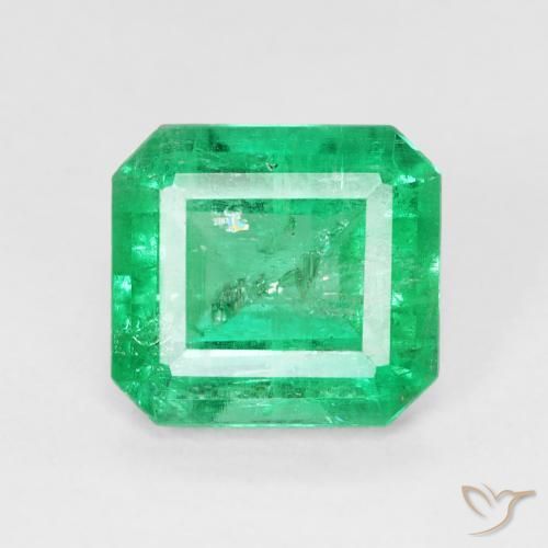 2.96ct 天然 中绿色 翠, 祖母绿式切割, VS-SI