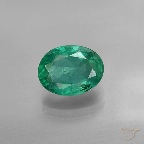 1.39ct 天然 冷绿 翠, 椭圆形, SI