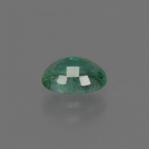 0.79克拉天然绿色祖母绿，椭圆形切割，7×5.1毫米，SI