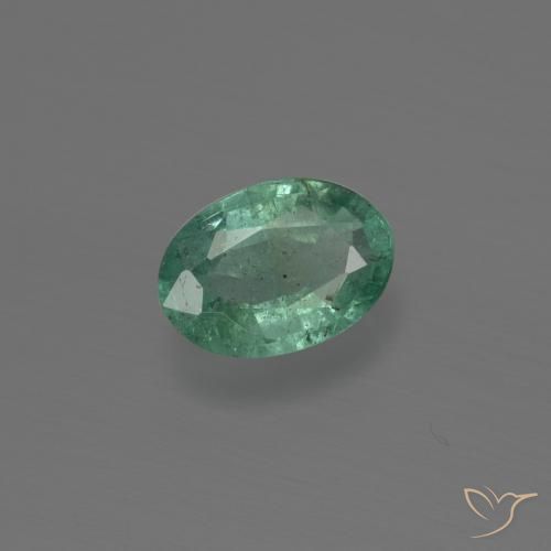 0.64克拉天然翠，椭圆形，SI