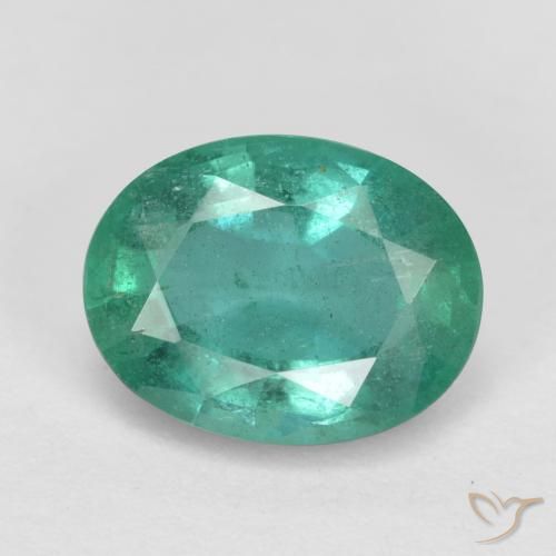 1.25ct 天然 中绿色 翠, 椭圆形, SI