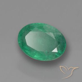0.88克拉天然翠，椭圆形，SI-I1