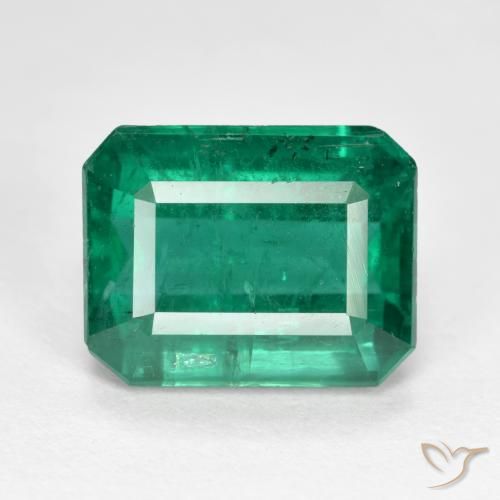 4.85ct 天然 中绿色 翠, 祖母绿式切割, VS-SI