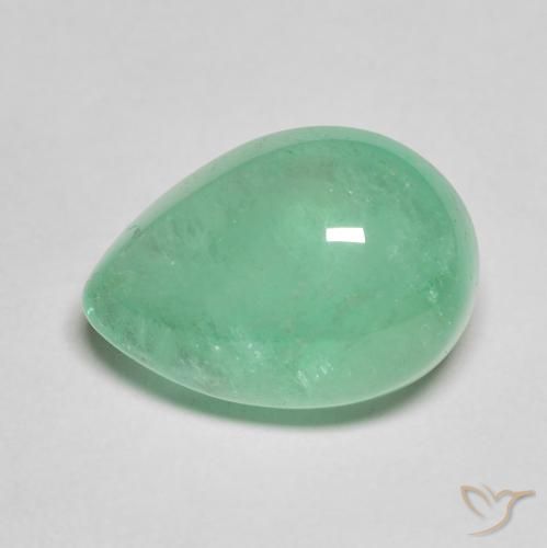 8.27ct 天然 开心果绿 翠, 梨形, 半透明