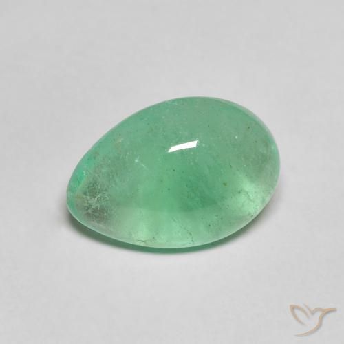 3.91克拉天然翠，梨形，半透明
