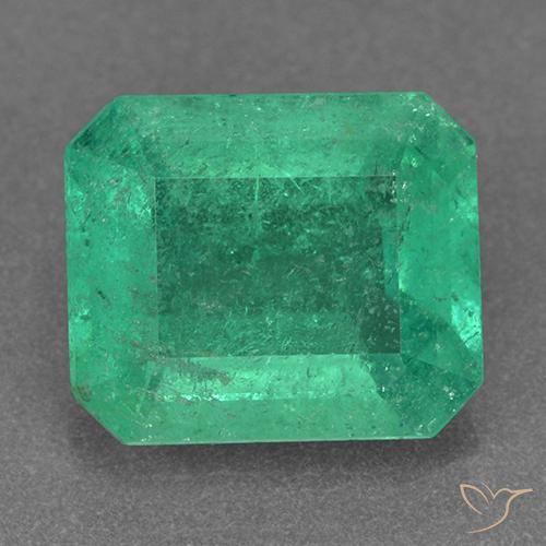 2.80ct 天然 开心果绿 翠, 祖母绿式切割, VS-SI
