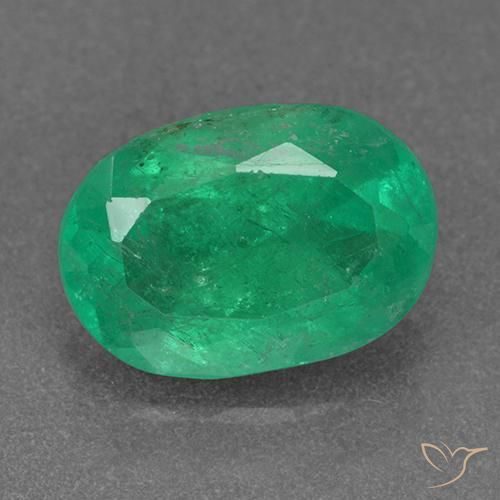 2.07ct 天然 中绿色 翠, 椭圆形, VS-SI