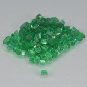 1.91天然绿色祖母绿，方形，1.2×1.2毫米，SI
