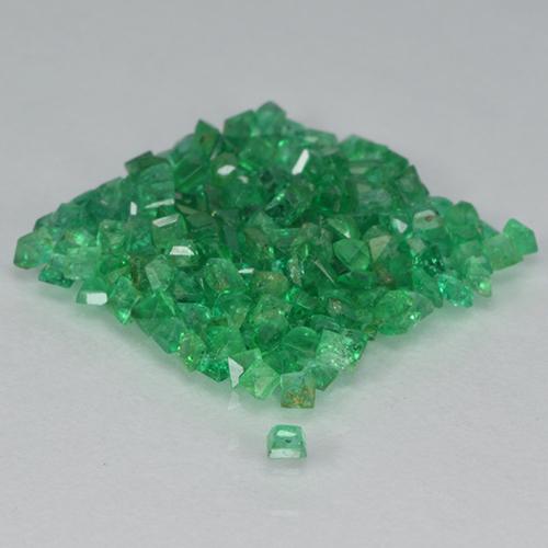 2.41天然绿色祖母绿，方形，1.3×1.3毫米，SI