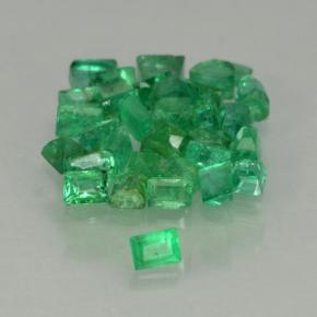 0.53天然绿色祖母绿，长方形切工，1.6×1.1毫米，SI