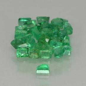 0.53天然绿色祖母绿，长方形切工，1.6×1.1毫米，SI