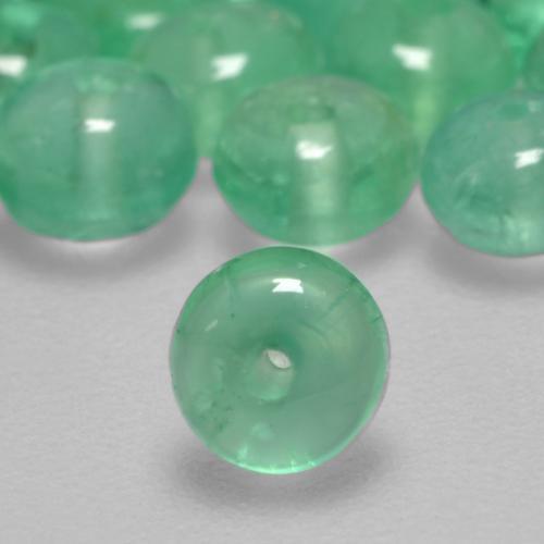 0.25克拉天然翠，圆形的，透明