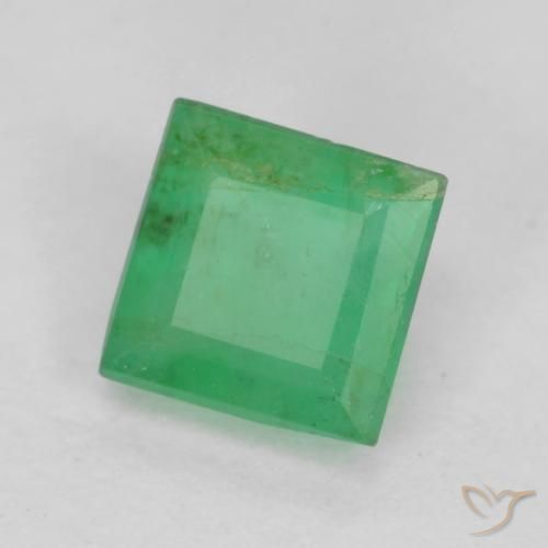 0.38克拉天然翠，正方形，VS-SI