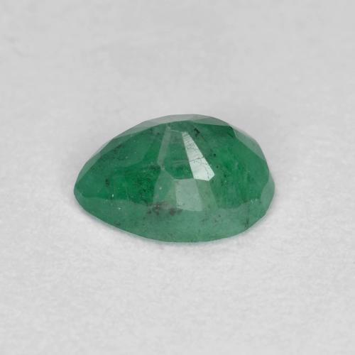 0.47克拉天然绿色祖母绿，梨形，5.9×4.5毫米，SI-I1