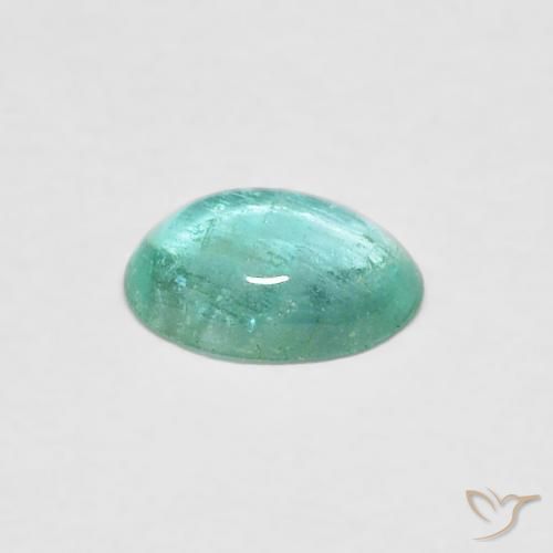 0.34克拉天然翠，椭圆形，透明