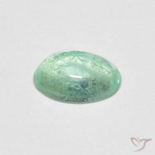 0.58克拉天然翠，椭圆形，透明