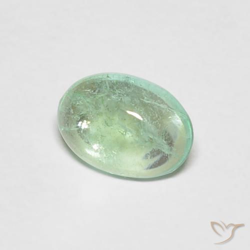 0.58克拉天然翠，椭圆形，透明