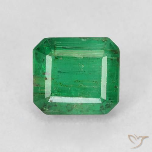 0.77ct 天然 中绿色 翠, 祖母绿式切割, SI
