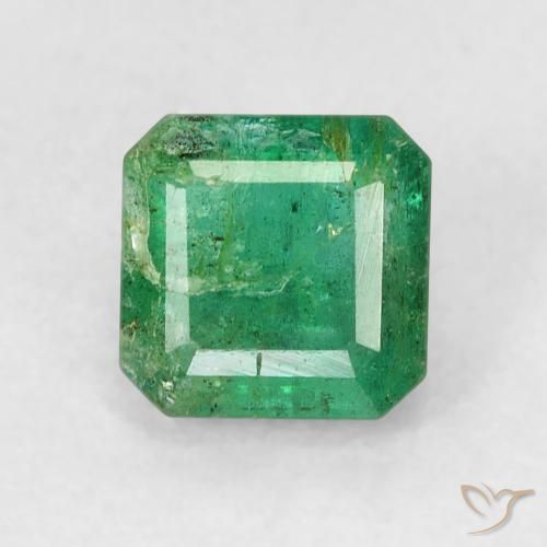 0.66ct 天然 冷绿 翠, 祖母绿式切割, SI-I1