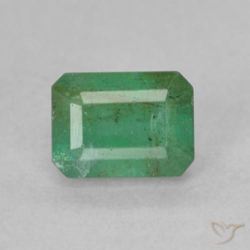 0.57ct 天然 中绿色 翠, 祖母绿式切割, SI