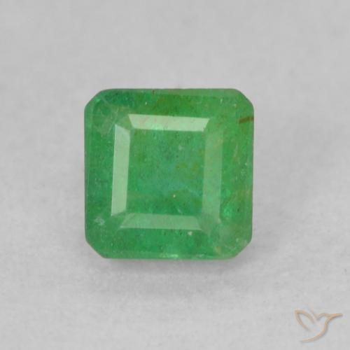 0.33ct 天然 三叶草绿 翠, 祖母绿式切割, SI