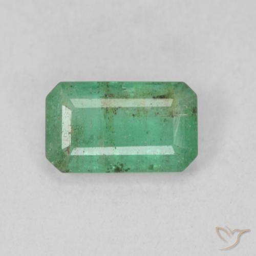 0.48ct 天然 中绿色 翠, 祖母绿式切割, SI
