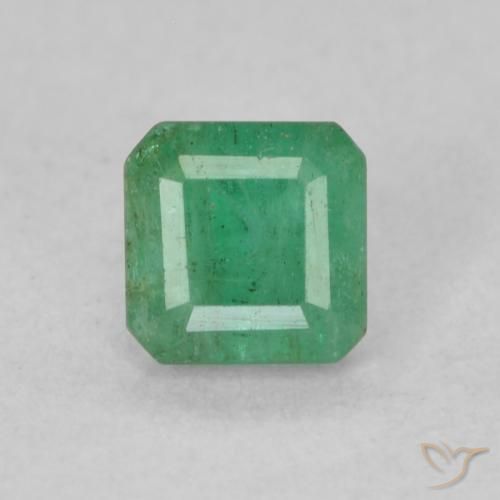 0.33ct 天然 中绿色 翠, 祖母绿式切割, SI