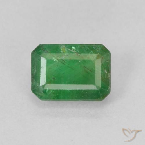 0.69ct 天然 中绿色 翠, 祖母绿式切割, SI