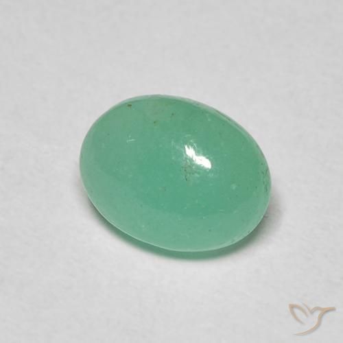 1.12克拉天然翠，椭圆形，半透明