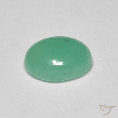 1.12克拉天然翠，椭圆形，半透明