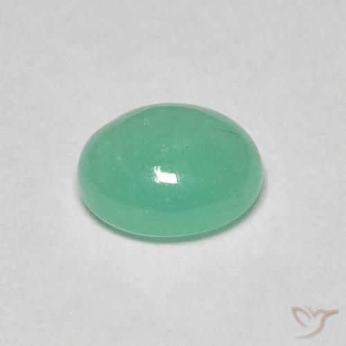 1.06克拉天然翠，椭圆形，半透明