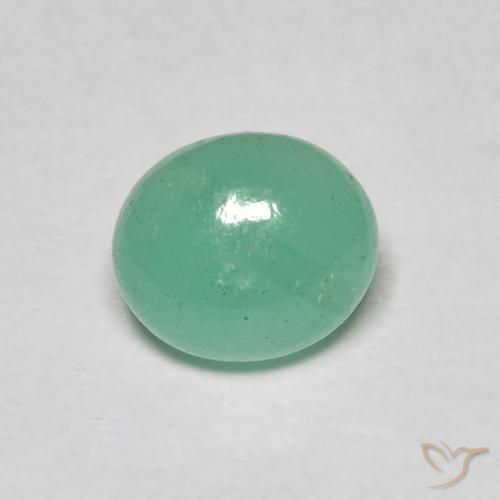 1.08克拉天然翠，椭圆形，半透明