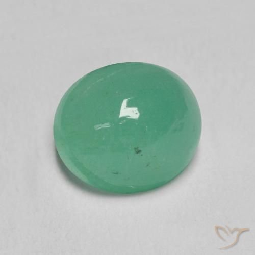 0.83克拉天然翠，椭圆形，半透明