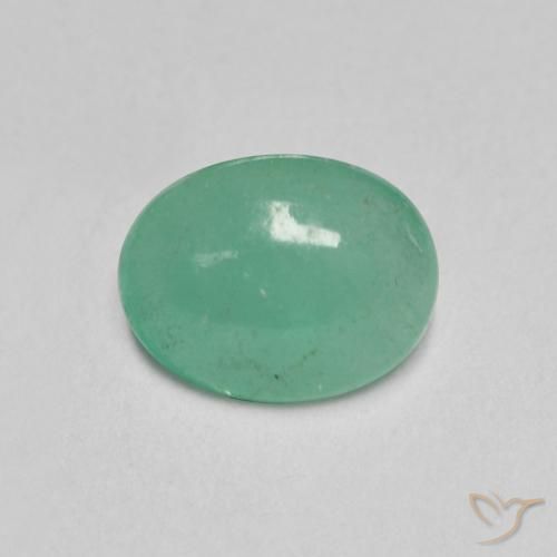 0.95克拉天然翠，椭圆形，半透明