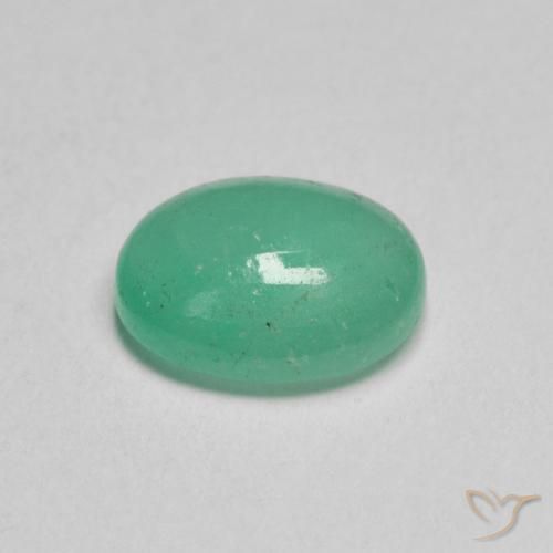 0.95克拉天然翠，椭圆形，半透明