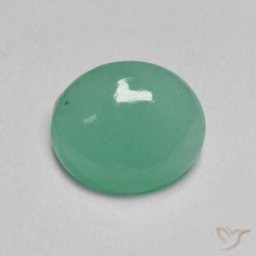 1.35ct 天然 Medium Light-Green 翠, 椭圆形, 半透明