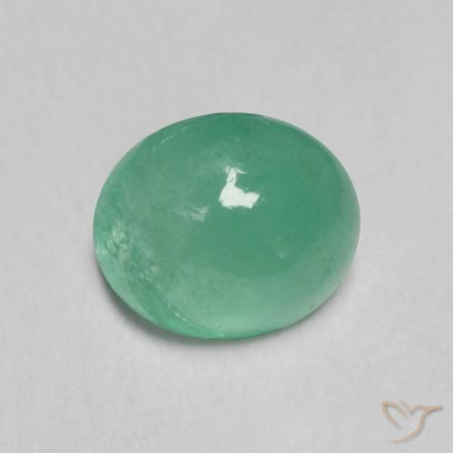 0.80克拉天然翠，椭圆形，半透明
