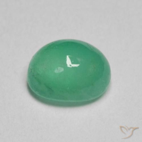 0.80克拉天然翠，椭圆形，半透明
