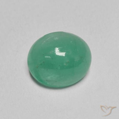 1.12克拉天然翠，椭圆形，半透明