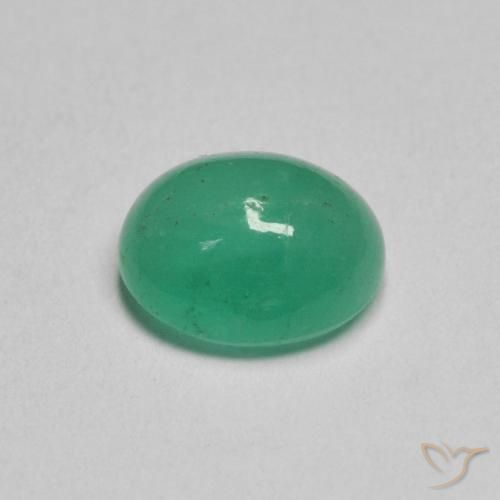 1.12克拉天然翠，椭圆形，半透明