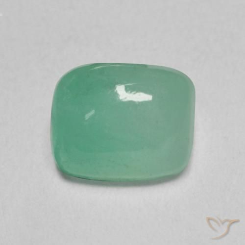 0.79ct 天然 亮绿色 翠, 软垫, 半透明