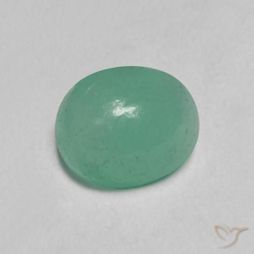 0.65克拉天然翠，椭圆形，半透明