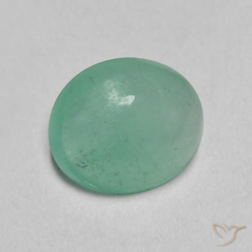 0.78克拉天然翠，椭圆形，半透明