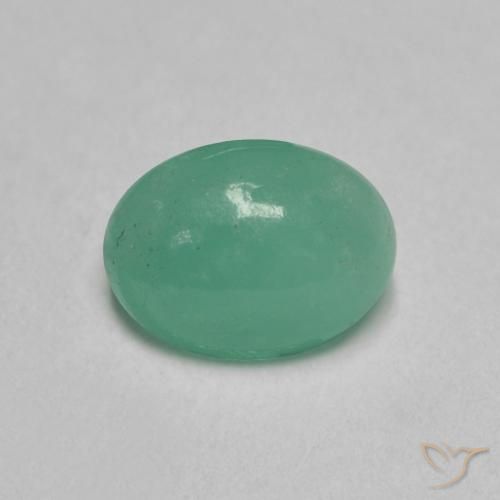 0.78克拉天然翠，椭圆形，半透明
