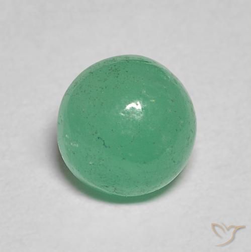 0.86克拉天然翠，圆形的，半透明