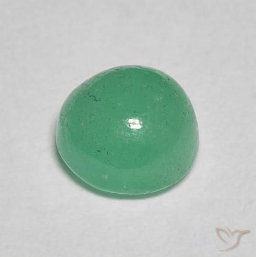 0.86克拉天然翠，圆形的，半透明