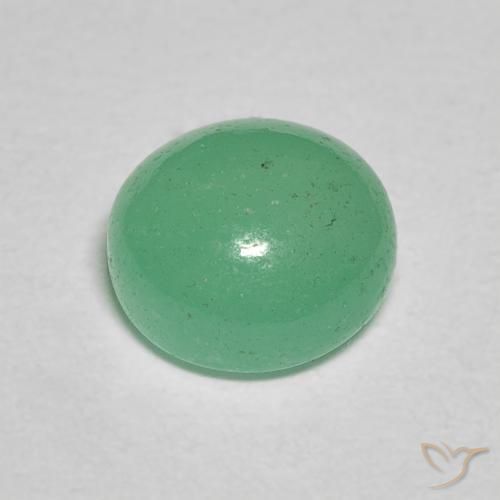 1.30克拉天然翠，圆形的，半透明